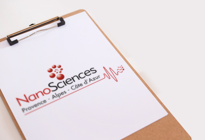 graphic chart, création du logo c'nano science paca